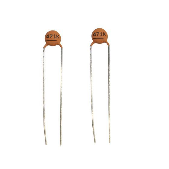 470PF 50VDC CERAMIC CAPACITORS - PACK OF 2