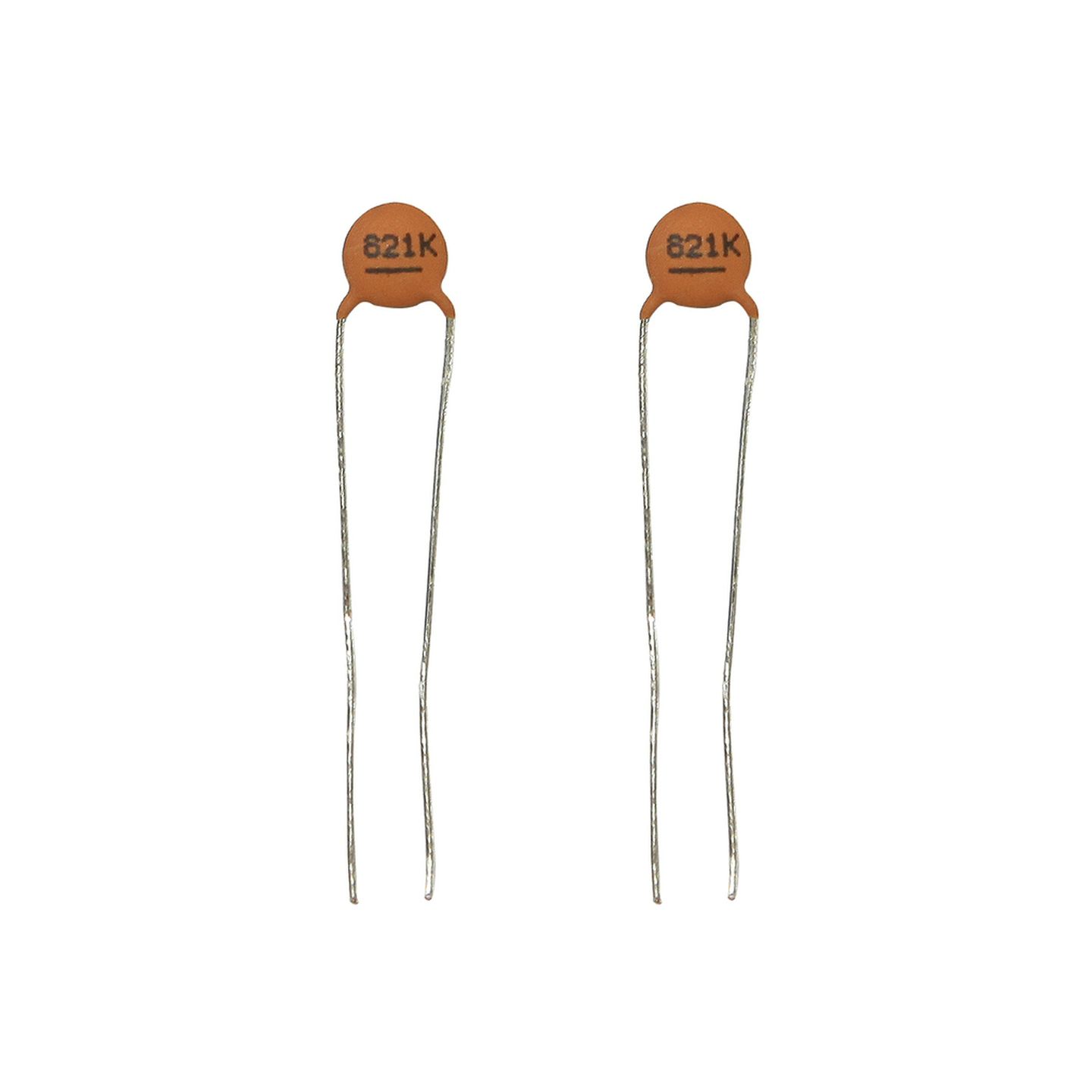 820pF 50VDC Ceramic Capacitors - Pack of 2