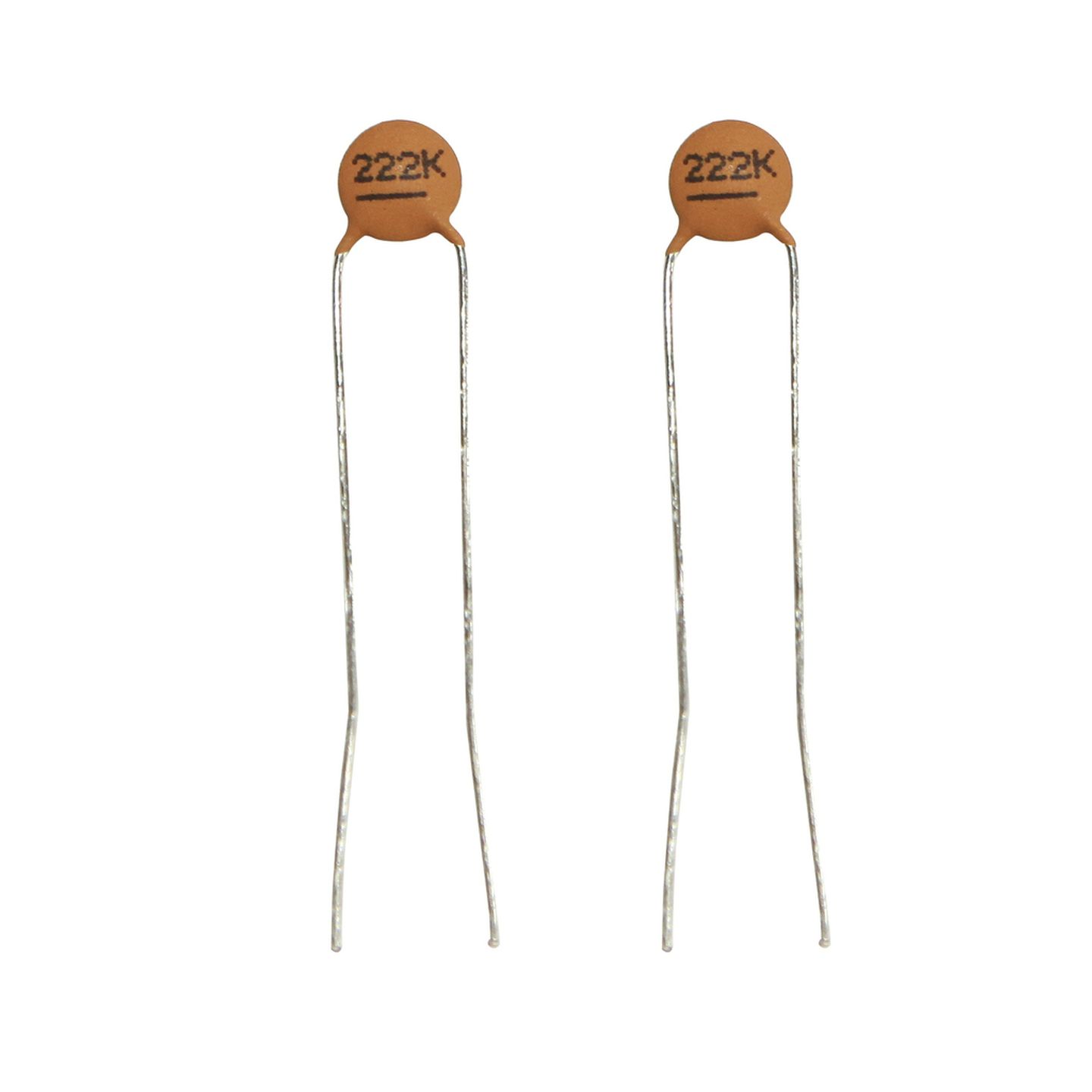 2.2nF 50VDC Ceramic Capacitors - Pack of 2