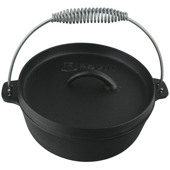 Cast Iron Camp Oven – 2 Quart (1.9L) | Pre-Seasoned Dutch Oven with Lifetime Guarantee