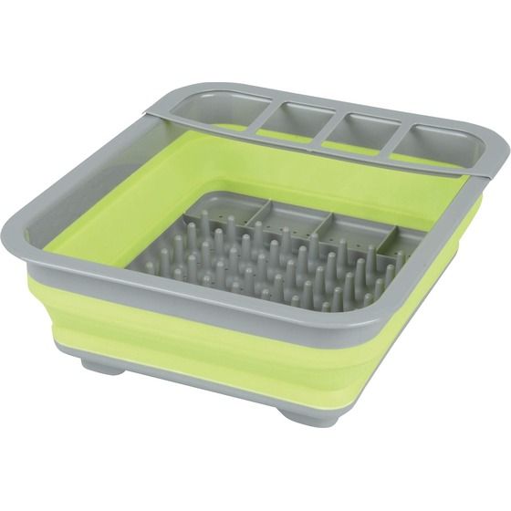 Jaycar Pop-Up Dish Tray and Tub – Collapsible Drying Rack for Home, Camp or Caravan