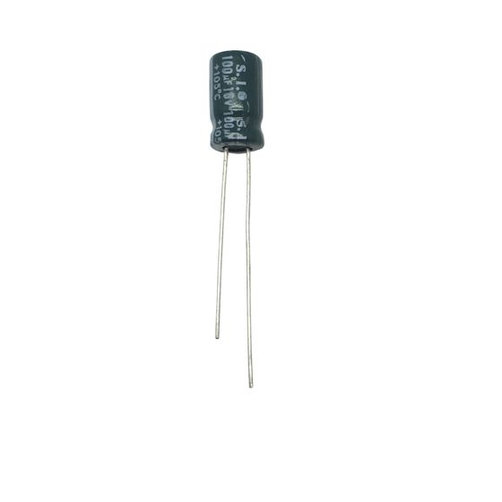 Jaycar 100µF 16V Low ESR Electrolytic Capacitor – Radial Leads, 340 mA Ripple Current