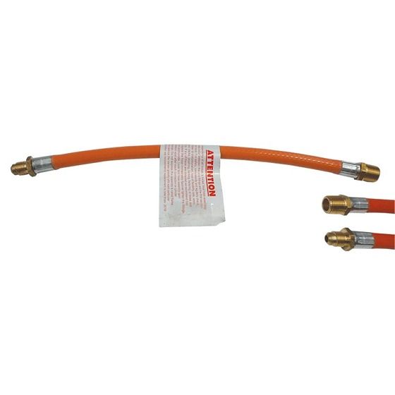 GAS HOSES - 3/8" BSP - 3/8" BSP MALE TO 5/16" SAE MALE 300MM