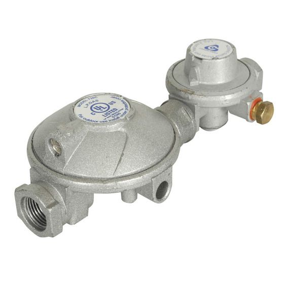 GAS REGULATOR - DUAL STAGE REGULATOR WITH PIGTAIL ADAPTOR