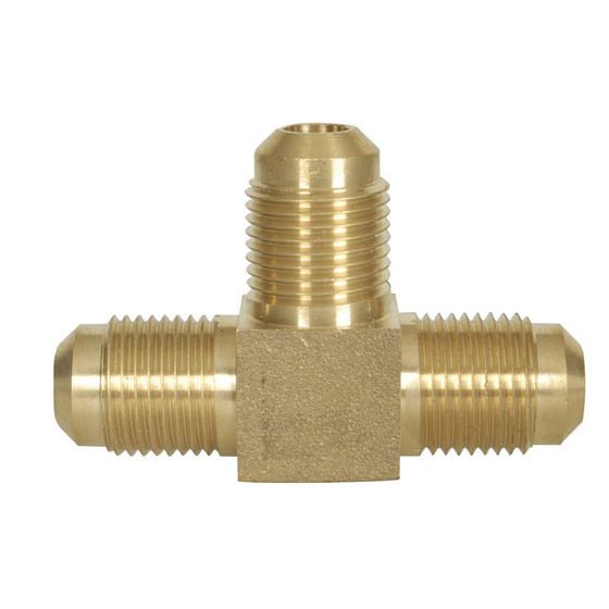Jaycar 3/8" SAE Male Tee Fitting – Brass Gas Line Connector