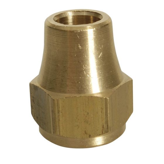 Jaycar 3/8" SAE Flare Nut – Brass Gas Fitting