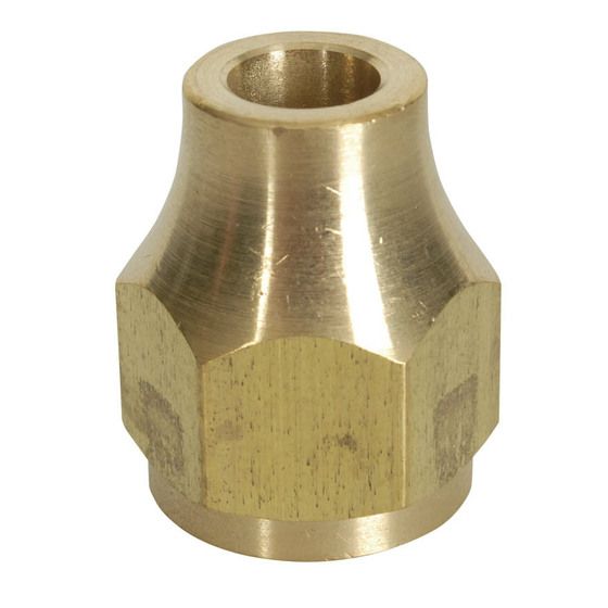 Jaycar 3/8" to 5/16" SAE Reducer Nut – Brass Gas Fitting