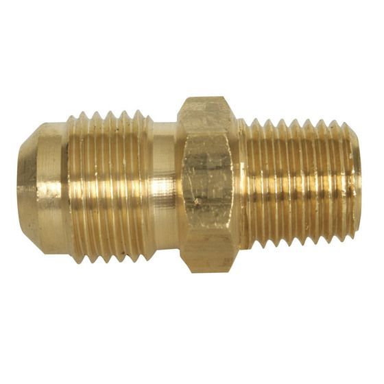GAS FITTINGS - 3/8" SAE MALE TO 1/4" BSP MALE