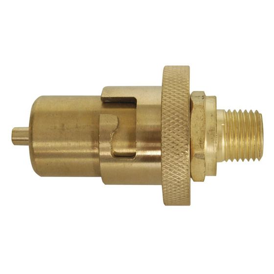 Gas Bayonet Socket 1/4" BSP – Natural Brass Fitting for RGE090 Connection (RGE092)