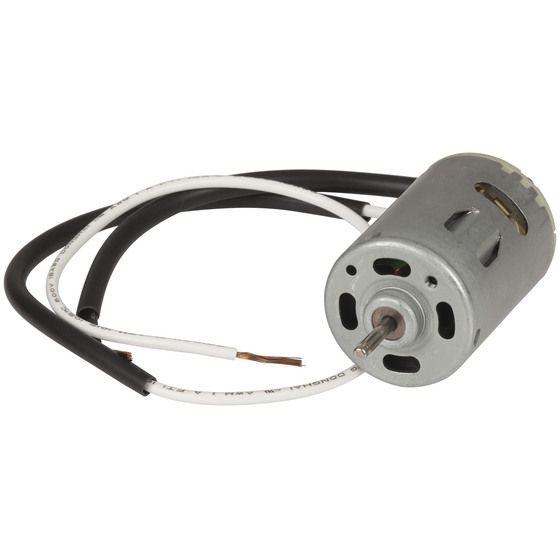12V DC Vent Fan Replacement Motor – D-Shaft with Attached Fly Leads