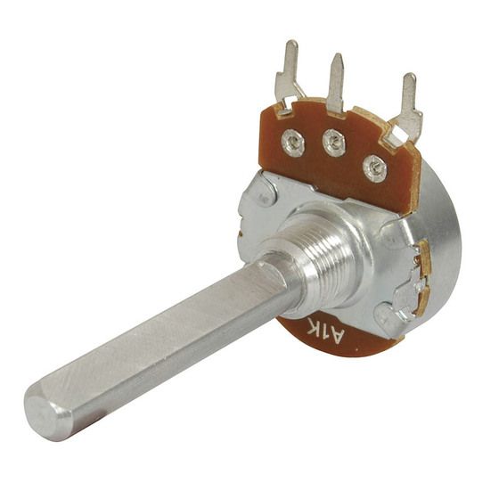 100K Ohm Linear (B) Single Gang 24mm Potentiometer – Jaycar RP3518
