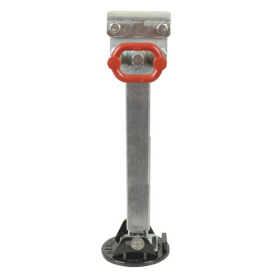 AL-KO Corner Steady Drop Down Caravan Leg – 740mm Open, Zinc Plated