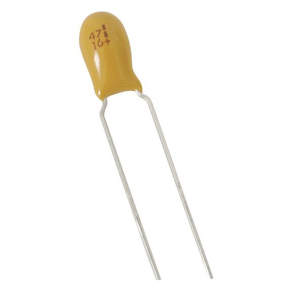 47µF 16VDC Tantalum Capacitor – Thru-Hole, Resin-Dipped | JAYCAR