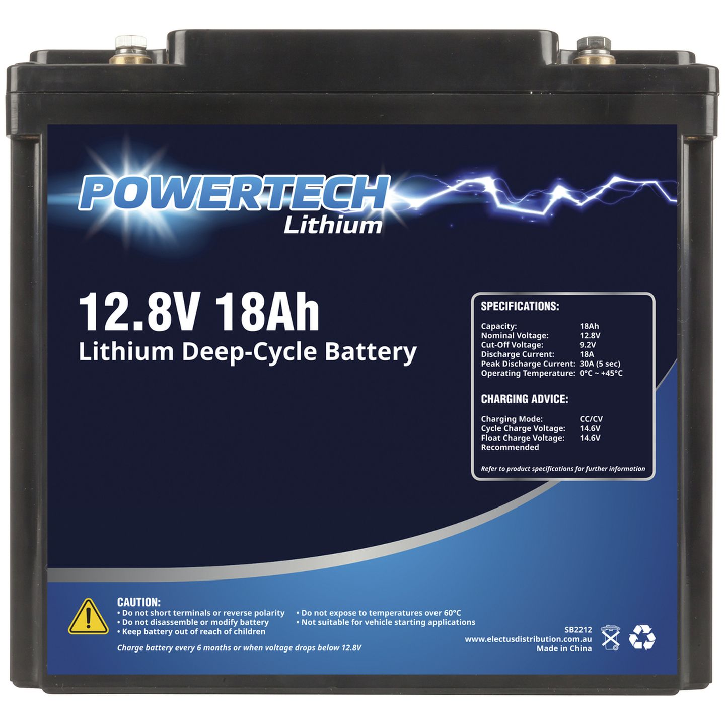 12.8V 18Ah Lithium Deep Cycle Battery