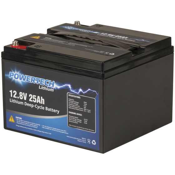 Jaycar 12.8V 25Ah Lithium Deep Cycle Battery