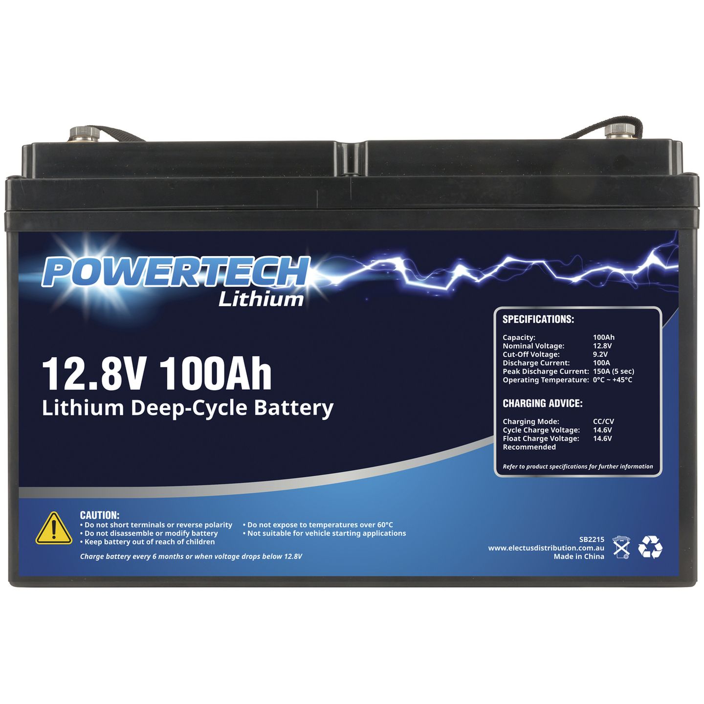 12.8V 100Ah Lithium Deep Cycle Battery