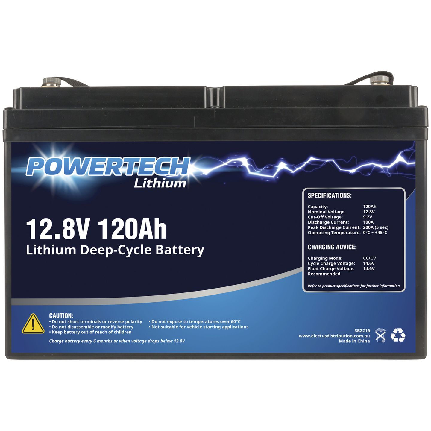 12.8V 120Ah Lithium Deep Cycle Battery