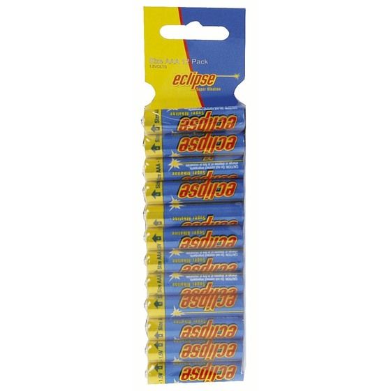 Eclipse AAA Alkaline Batteries – Pack of 12 (Jaycar SB2334)