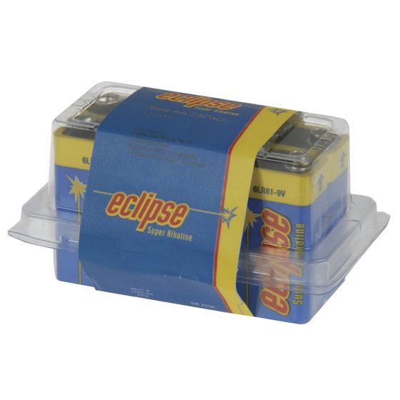 Eclipse 9V Alkaline Batteries – Pack of 6 (RRP $34.02)