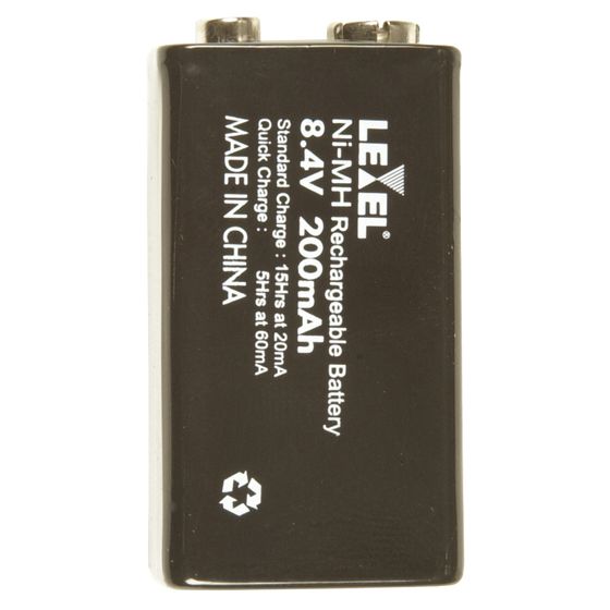 9 VOLT 8.4V 200MAH NI-MH RECHARGEABLE BATTERY