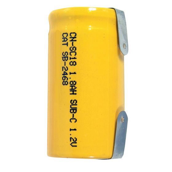 1.8Ah Sub C Rechargeable Ni-Cd Battery – Solder Terminals (RRP $18.09)