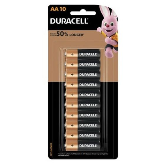 Duracell Coppertop AA Alkaline Batteries – 10 Pack