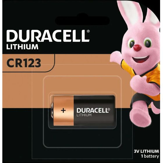 Duracell Specialty CR123 Lithium Battery – 1 Pack
