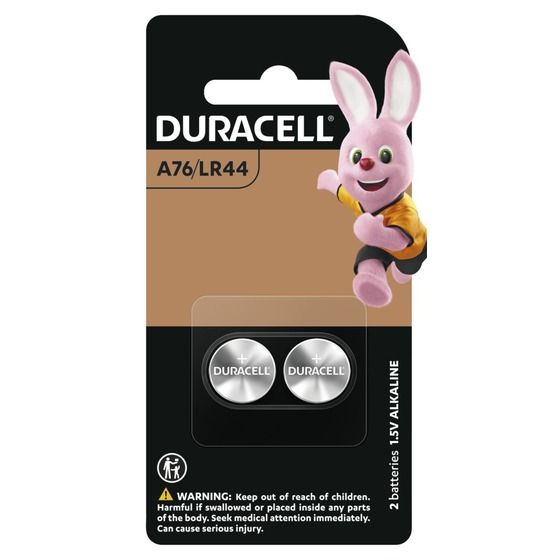 Duracell LR44 Alkaline Button Battery – Pack of 2