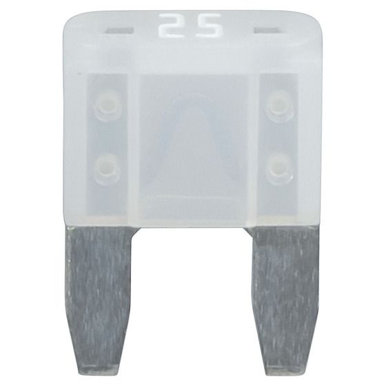 25A Clear Mini Blade Fuse – Holden Commodore, Falcon & GPS Adaptor Compatible