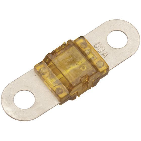 JAYCAR 60A Yellow MIDI Fuse – 32VDC Automotive Circuit Protection (SF2033)