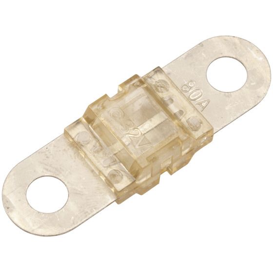 JAYCAR 80A Clear MIDI Fuse – 32VDC Automotive Circuit Protection (SF2035)