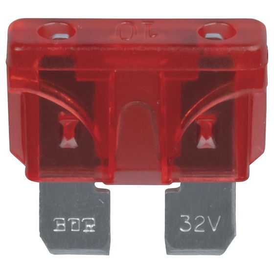 Jaycar 10A Red Standard ATO Blade Fuse – Automotive & Marine Circuit Protection