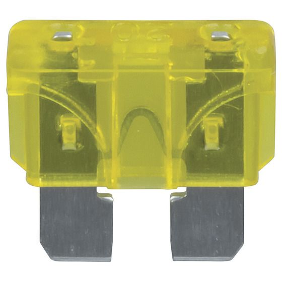 Jaycar 20A Yellow Standard ATO Blade Fuse – Automotive & Marine Circuit Protection