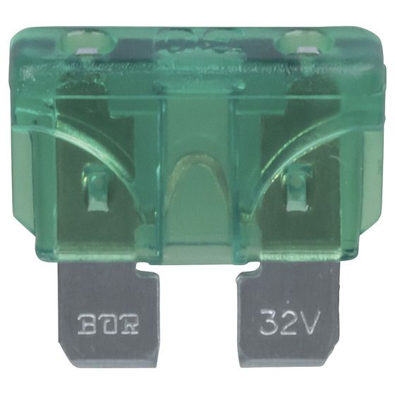 Jaycar 30A Green Standard ATO Blade Fuse – Automotive & Marine Circuit Protection