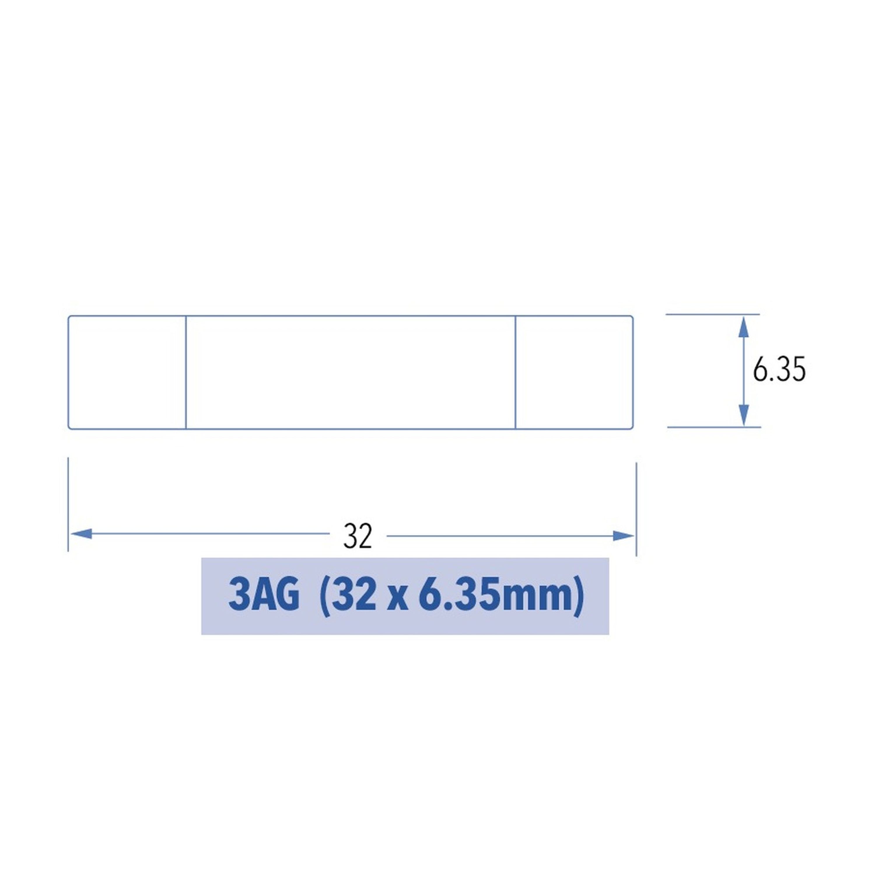 7.5A 3AG Slow Blow Fuse