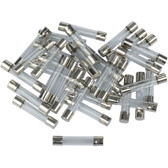 Jaycar Assorted 3AG Quick-Blow Fuses – 40-Pack (500mA to 10A)