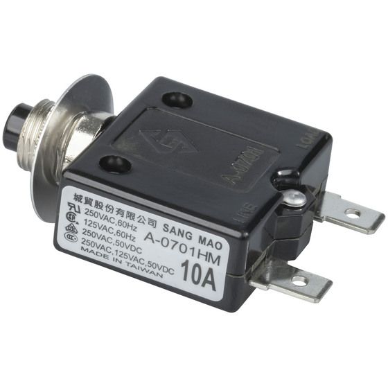 Jaycar 10A Circuit Breaker | 250VAC SAA Approved Manual Reset