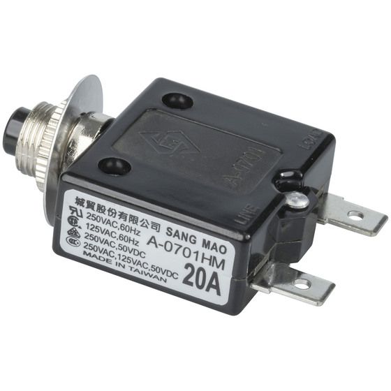 Jaycar 20A Circuit Breaker | 250VAC SAA Approved Manual Reset