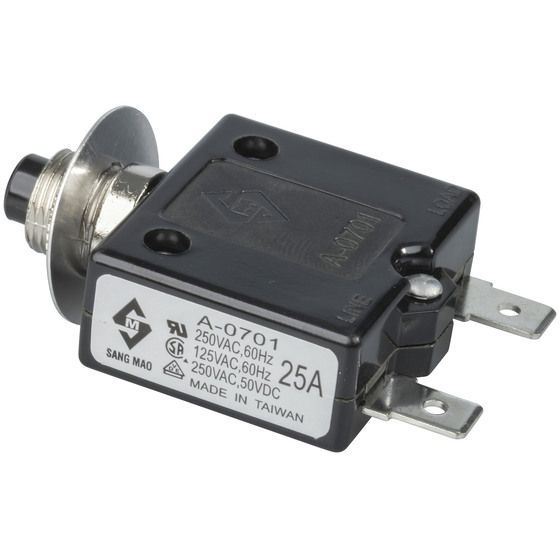 Jaycar 25A Circuit Breaker | 250VAC SAA Approved Manual Reset