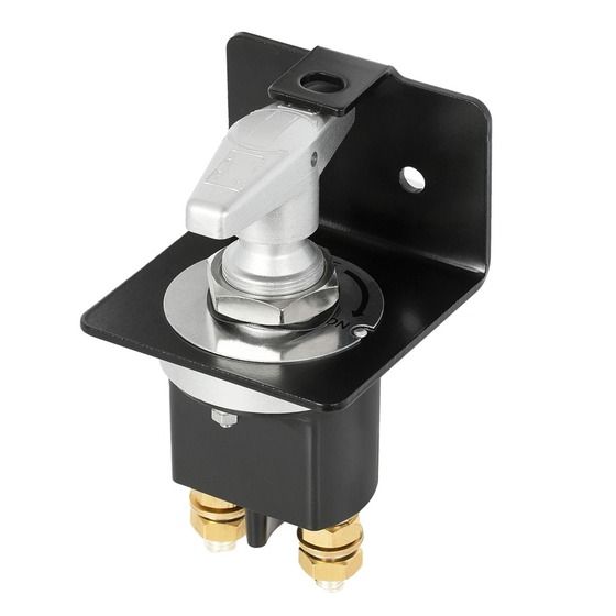 JAYCAR 500A Battery Isolator Switch with Lockout Plate – 12-32VDC, M10 Studs