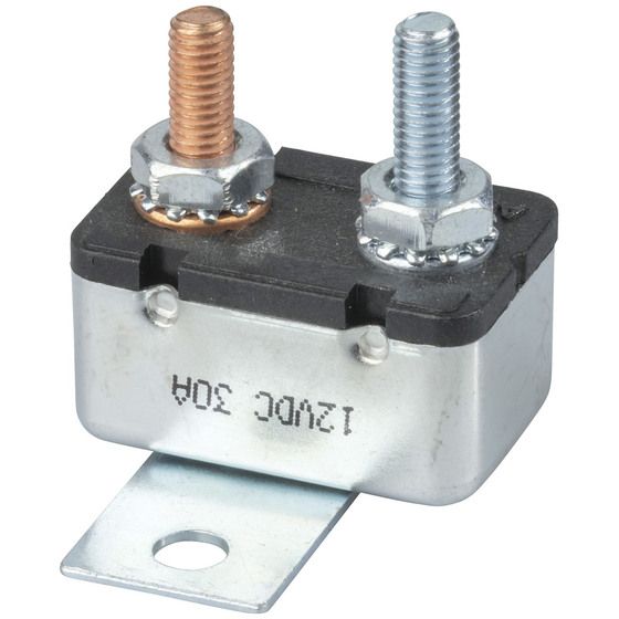 30A 12VDC Chassis Mount Auto-Reset Circuit Breaker – JAYCAR