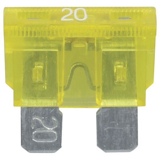 Jaycar 20A Yellow Standard Blade Fuse with LED Indicator – SF5030