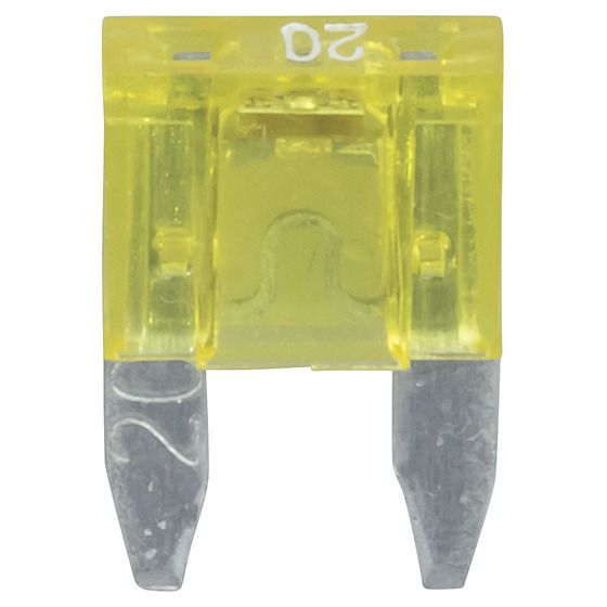 Jaycar 20A Yellow Mini Blade Fuse with LED Indicator – SF5080