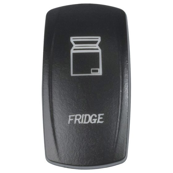 Jaycar Laser Etched "Fridge" Cover for Illuminated Rocker Switch – SK0921