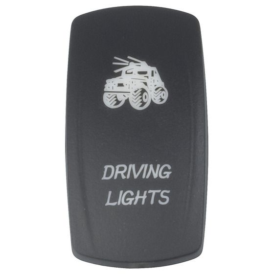 Jaycar Laser-Etched "Driving Lights" Cover for Illuminated Rocker Switch