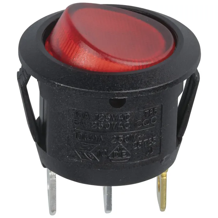 Rocker Switch Illuminated Red 12V | Jaycar Australia