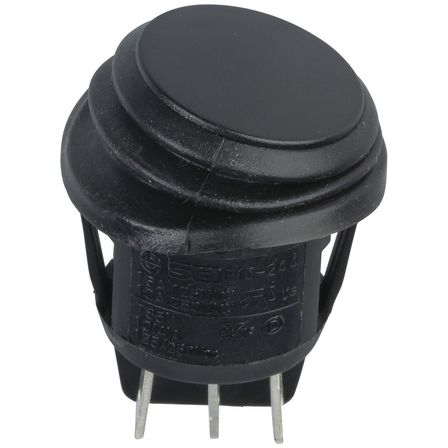 IP65 Rated Round Rocker Switches DPDT 250VAC 6A