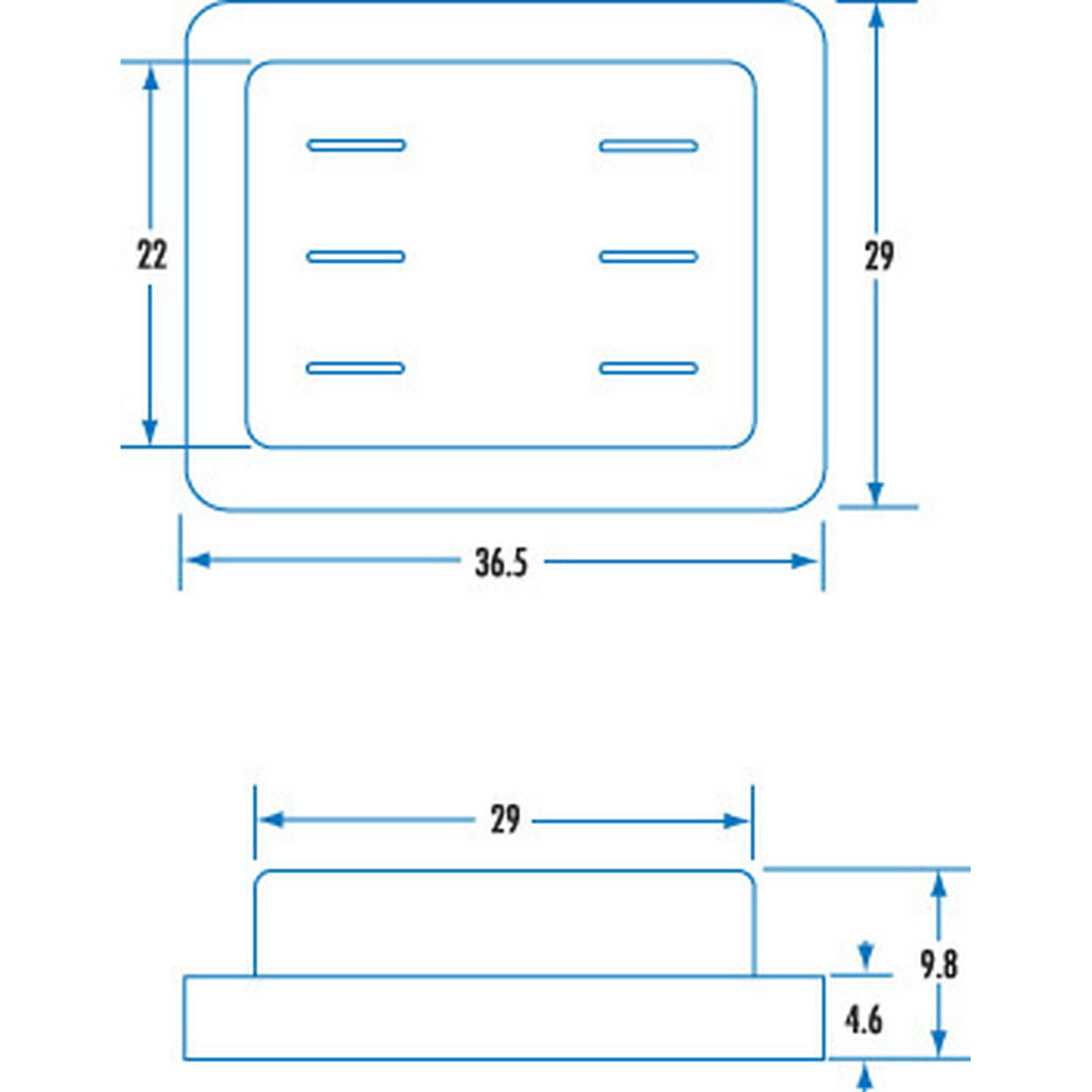 Waterproof Cap For Large Rocker Switches