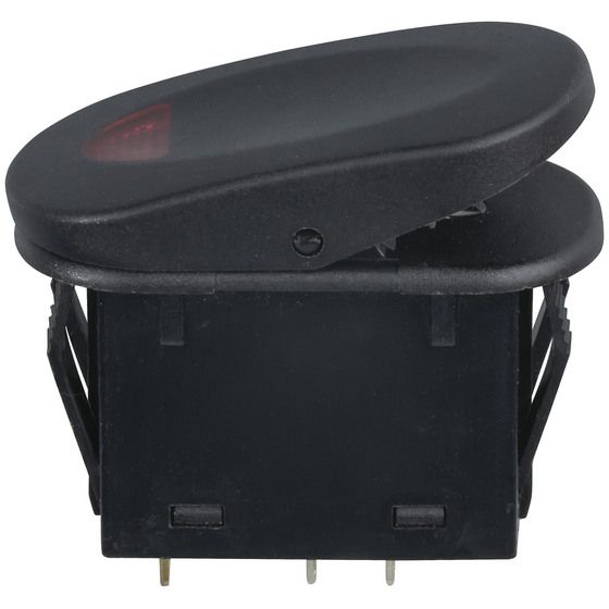 Jaycar Illuminated IP56 Rocker Switch – 12V