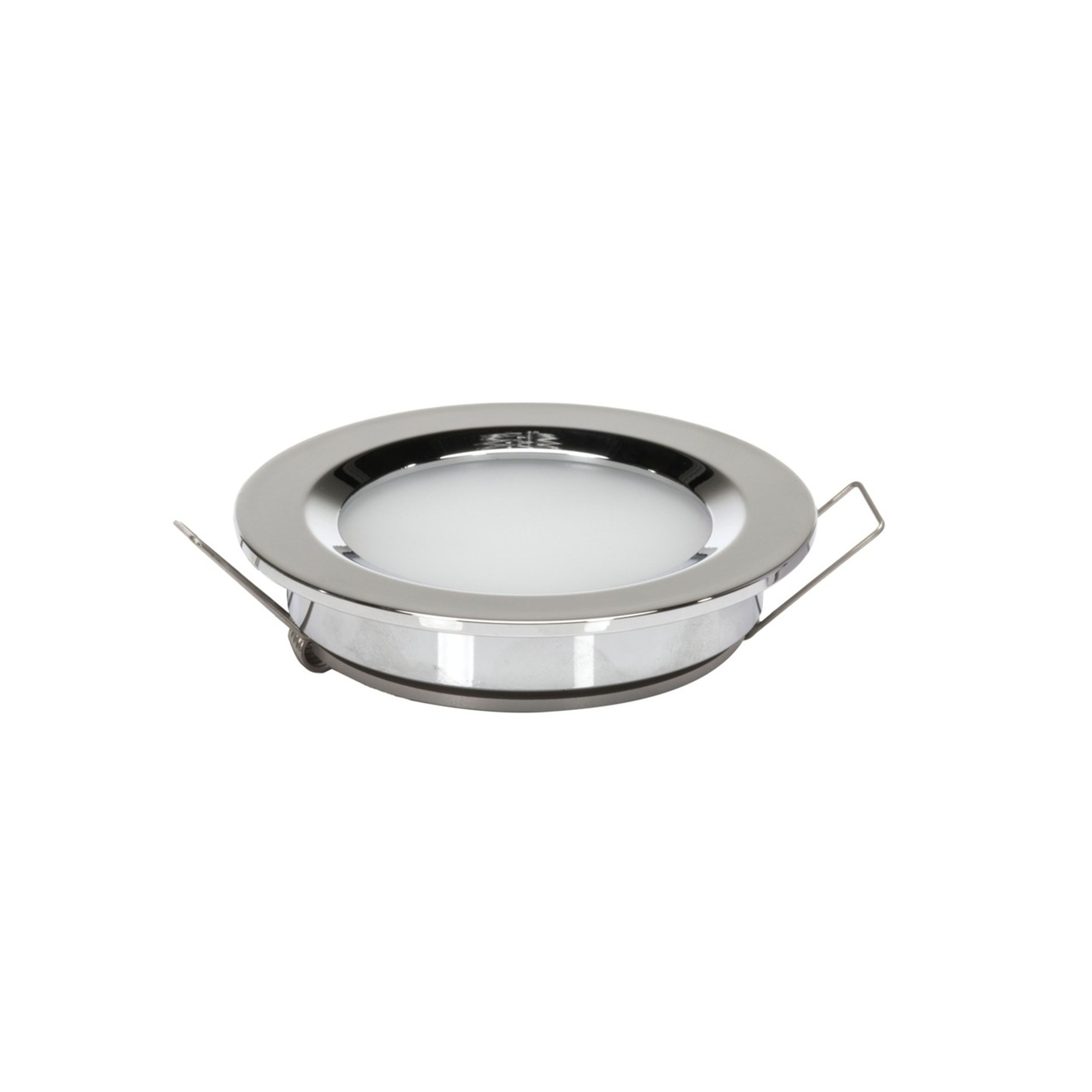 3W 11-16VDC Cool White LED Downlight with Push Button Diffuser Stainless Steel